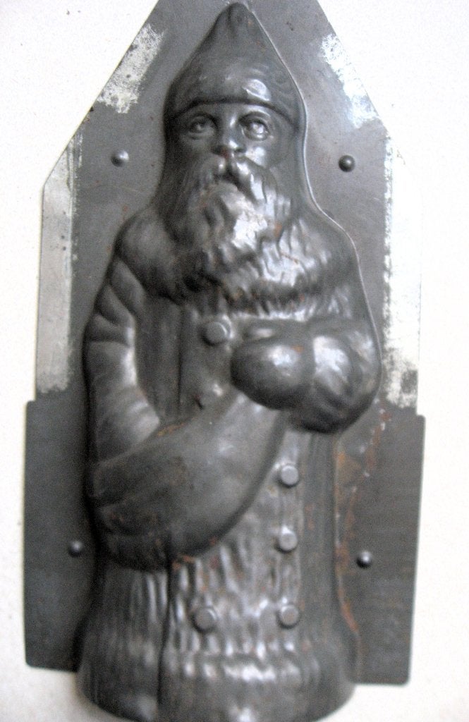 Antieke Kerstman/Sint chocoladevorm, 24 cm jaren 20, Antiek en Kunst, Ophalen of Verzenden