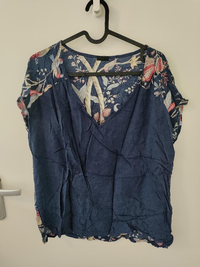 Blouse Oysho navy size M, Ophalen of Verzenden, Zo goed als nieuw, Blauw