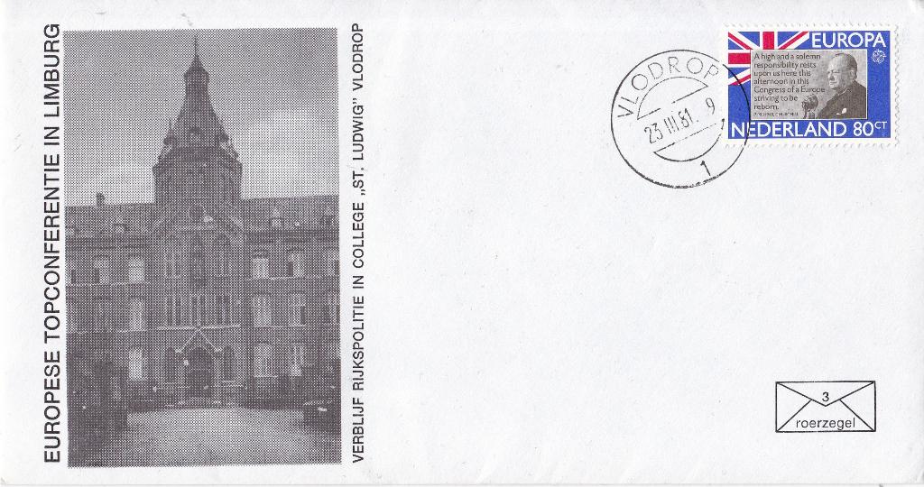 Roerzegel-enveloppe – Vlodrop – nummer 3, Verzenden, Envelop