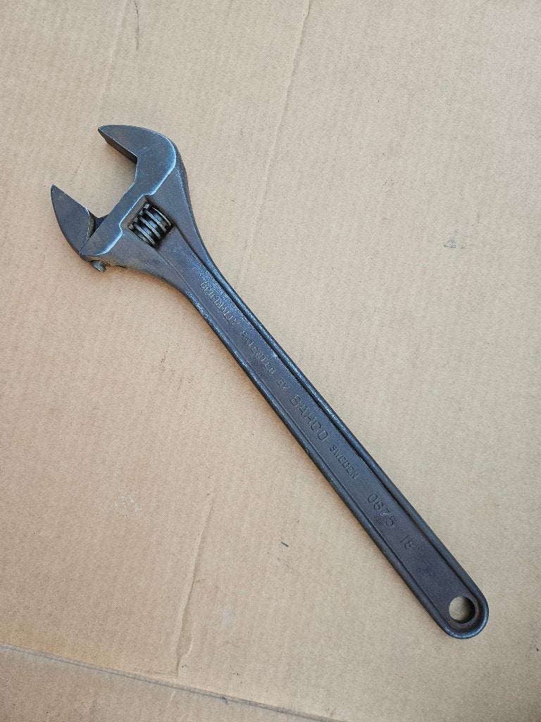 Verstelbare Moersleutel Bahco 0675 17 inch, Ophalen of Verzenden, Gebruikt, Sleutel/ratel, Overige merken