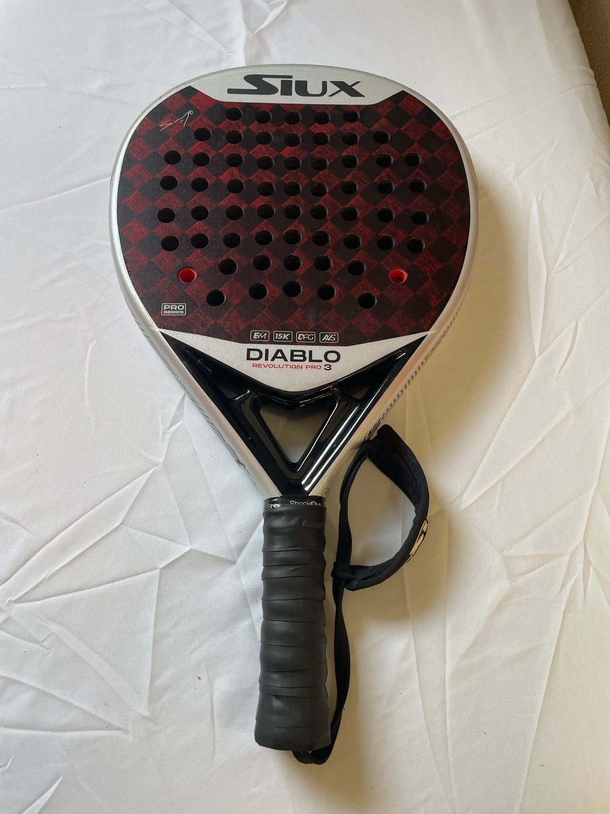 Siux Diablo Revolution Pro 3 Padelracket, Sport en Fitness, Ophalen of Verzenden, Gebruikt, Padelracket