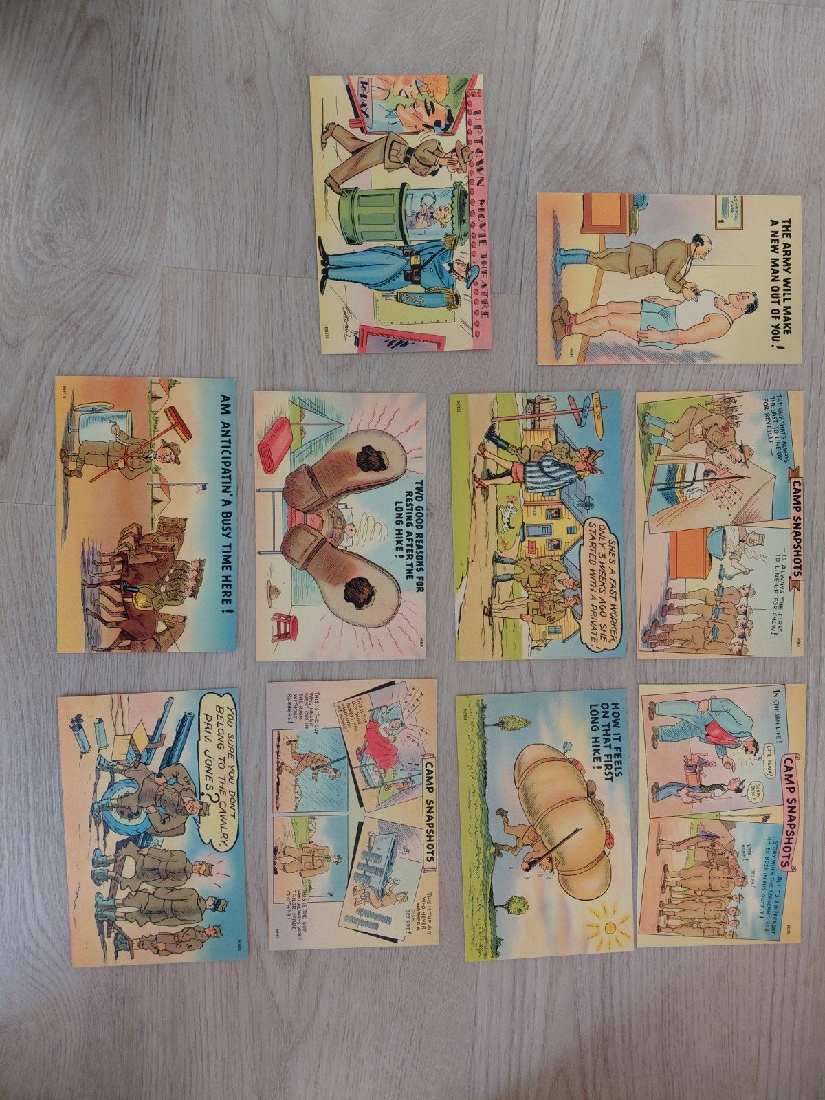 US WW2 COMIC cards, Verzamelen, Ophalen of Verzenden, Amerika