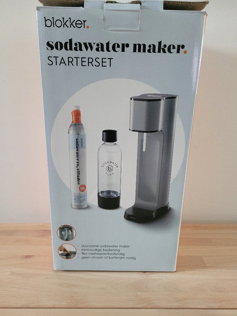 Sodawater maker, Witgoed en Apparatuur, Bruiswatermachines, Ophalen of Verzenden, Zo goed als nieuw