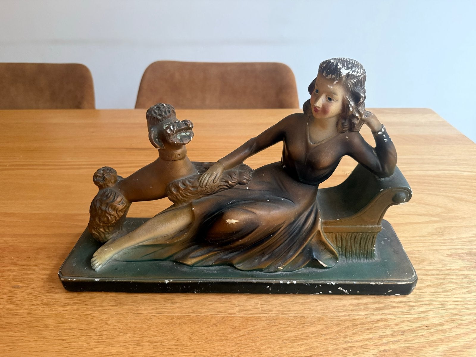 Art Deco Keramiek Beeld M. Toscana N304, Art deco, Ophalen of Verzenden, Steen of Keramiek, Beeld