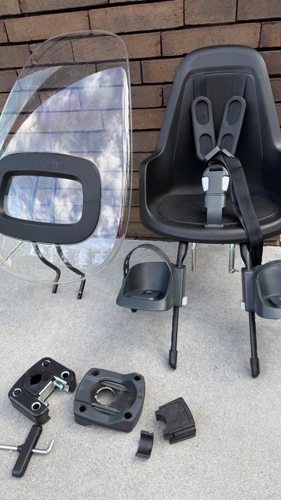 Bobike Go mini black incl windscherm, Ophalen, Zo goed als nieuw, 9 t/m 18 kg