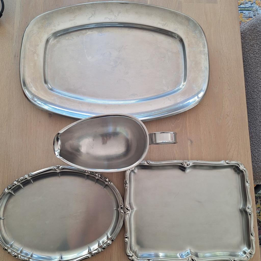 Alfra Alessi Italy vintage 3 schalen sauskom, Ophalen, Overige materialen, Gebruikt, Schaal of Schalen
