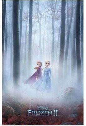2x Disney's Frozen 2 Grote, Originele POSTER, Verzenden, Zo goed als nieuw, A1 t/m A3, Film en Tv