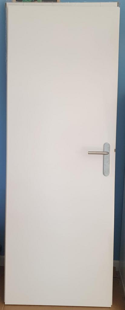 Binnenboarddeur volspaan, gelakt, opdek, rechtsdraaiend, Ophalen, Minder dan 80 cm, Binnendeur, Nieuw