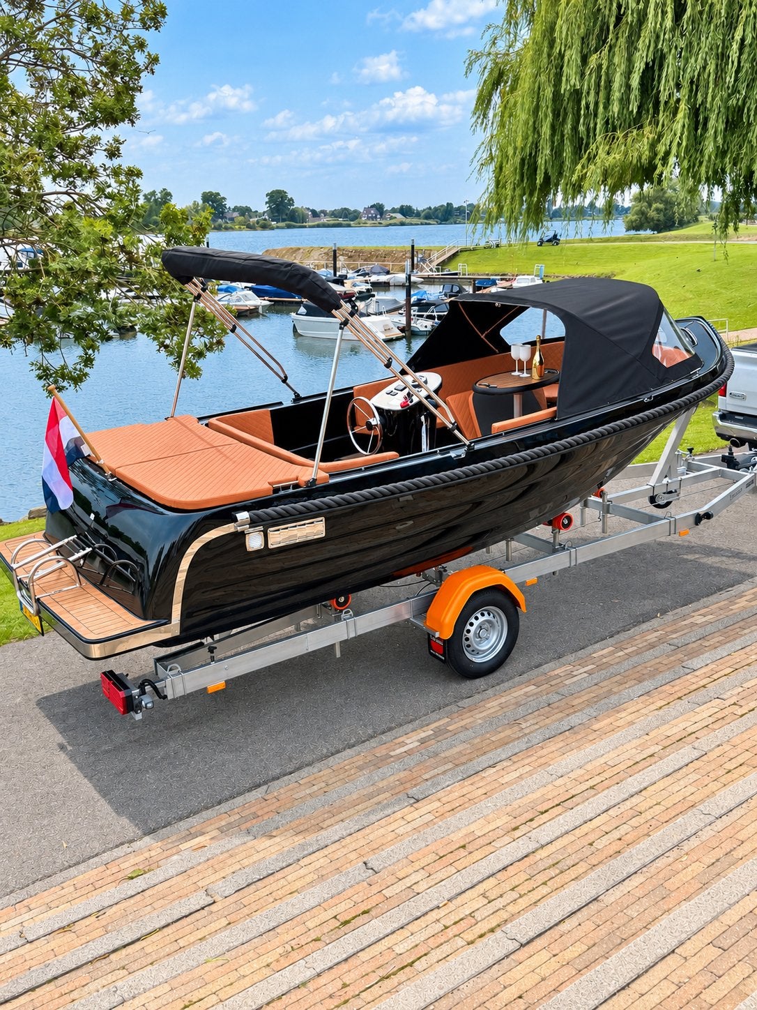 Maassloep 590 honda 20pk nieuw luxe opties op voorraad!