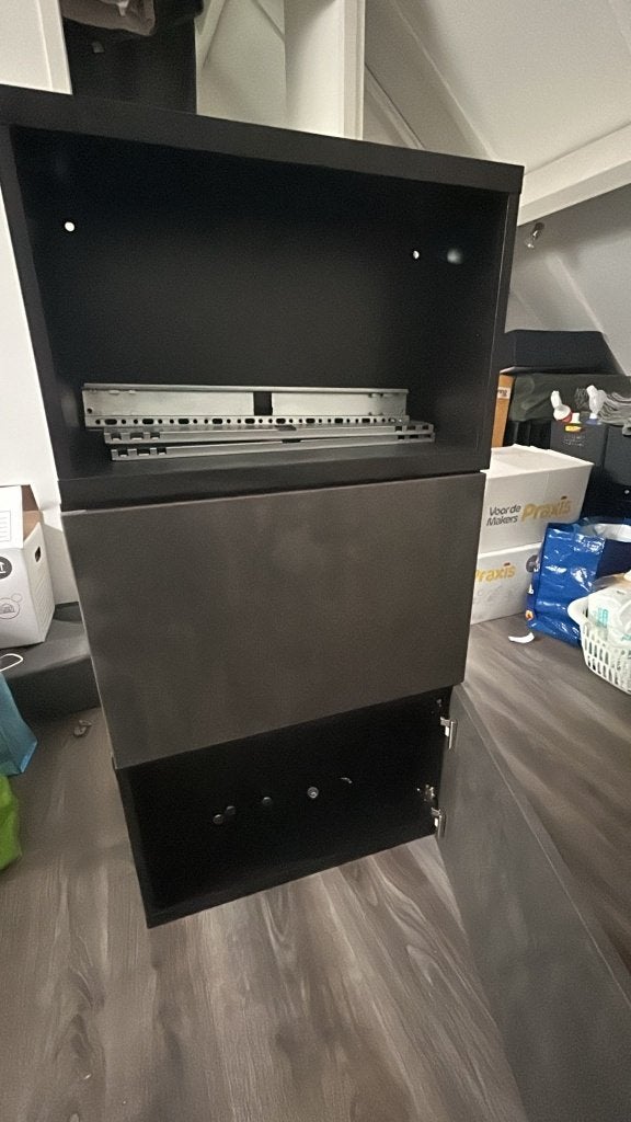 Set wandkastjes antraciet  60x20x39 cm, Huis en Inrichting, Ophalen, Zo goed als nieuw