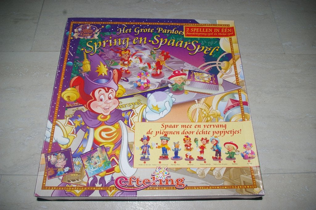 Het grote " Pardoes " Spring en Spaar Spel Compleet., Ophalen of Verzenden, Zo goed als nieuw, Gebruiksvoorwerp