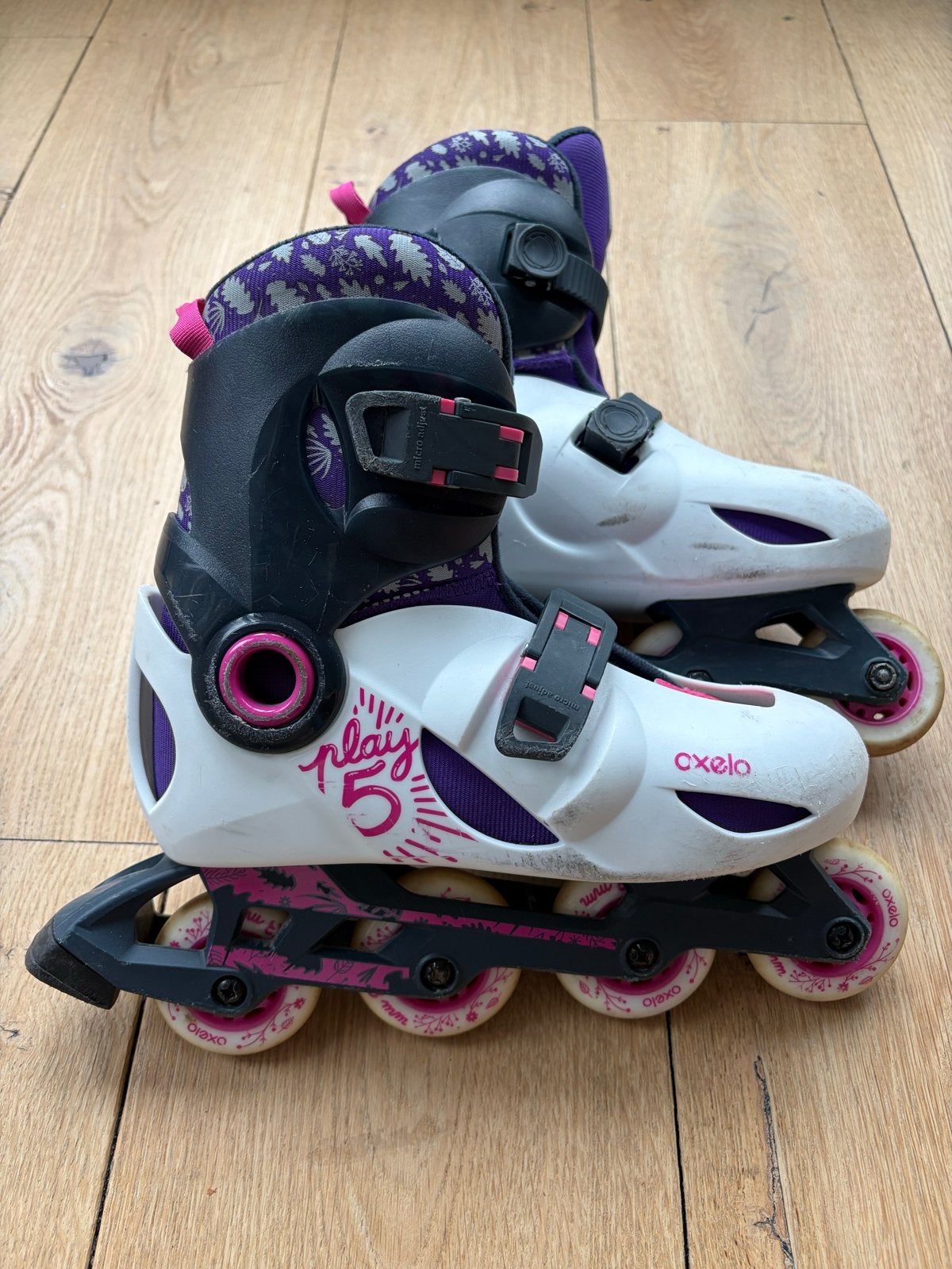 OXELO Skeelers Play 5, maat 34-36, met beschermers en helm, Kinderen, Inline skates 4 wielen, Ophalen, Overige merken