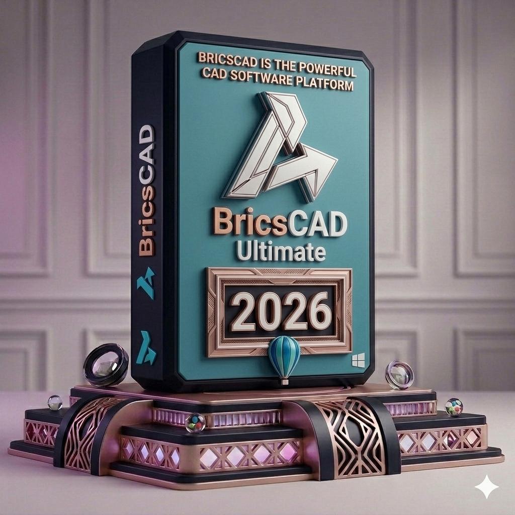 BricsCAD Ultimate 2026  –Professionele CAD Oplossing, Computers en Software, Ontwerp- en Bewerkingssoftware, Nieuw, Windows, Ophalen