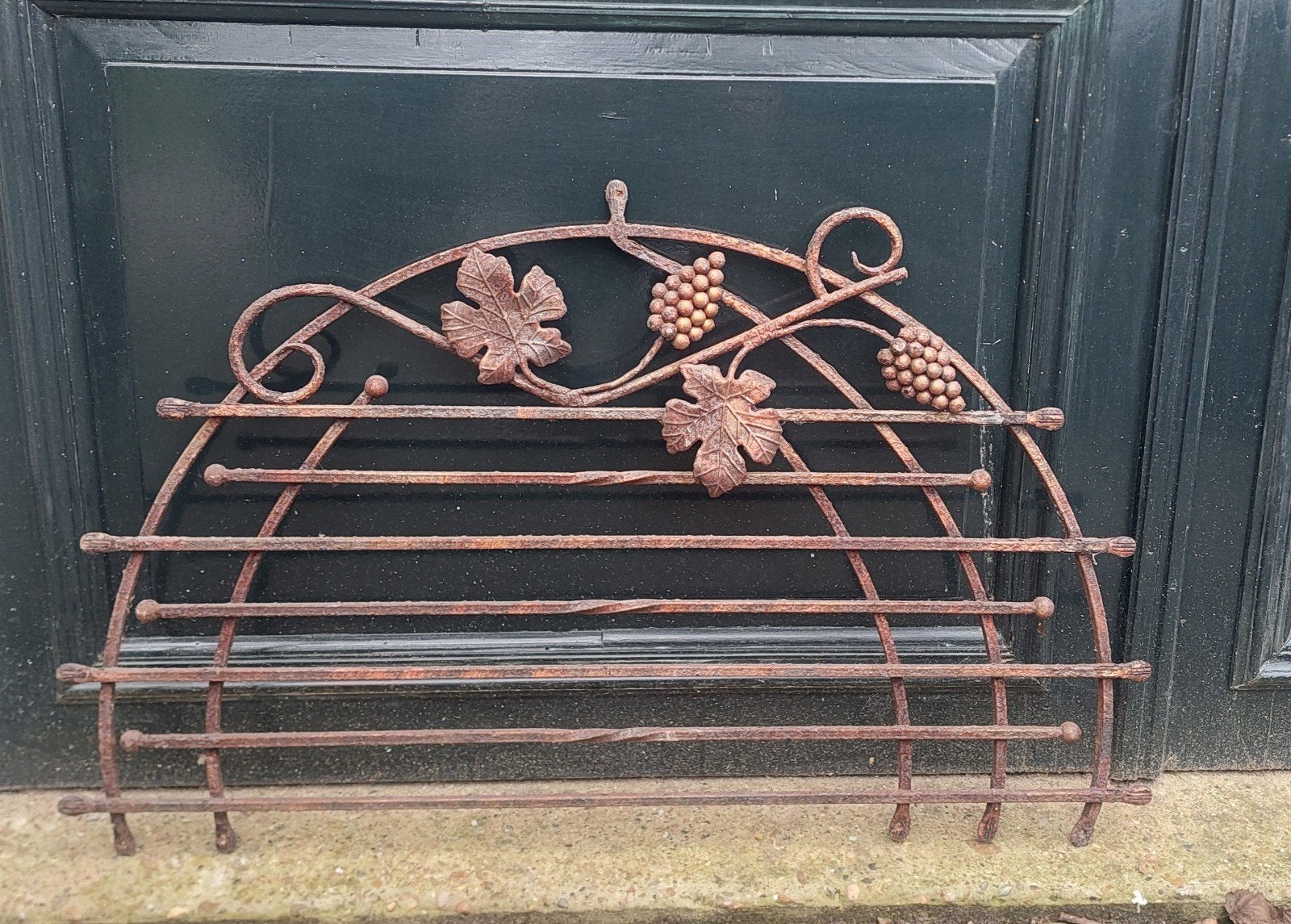 Brocante smeedijzeren sierrek, Ophalen, IJzer, Sierhekwerk