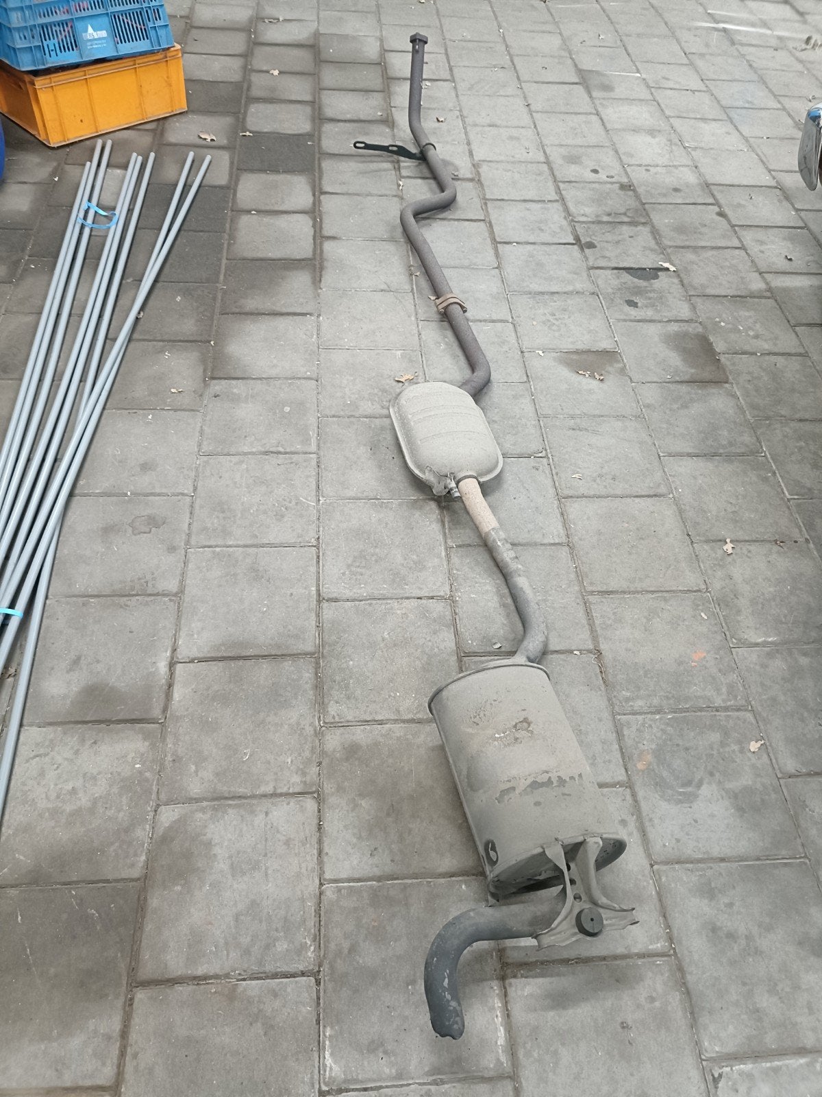 Complete uitlaat mercedes 190D W201, Ophalen, Gebruikt, Mercedes-Benz