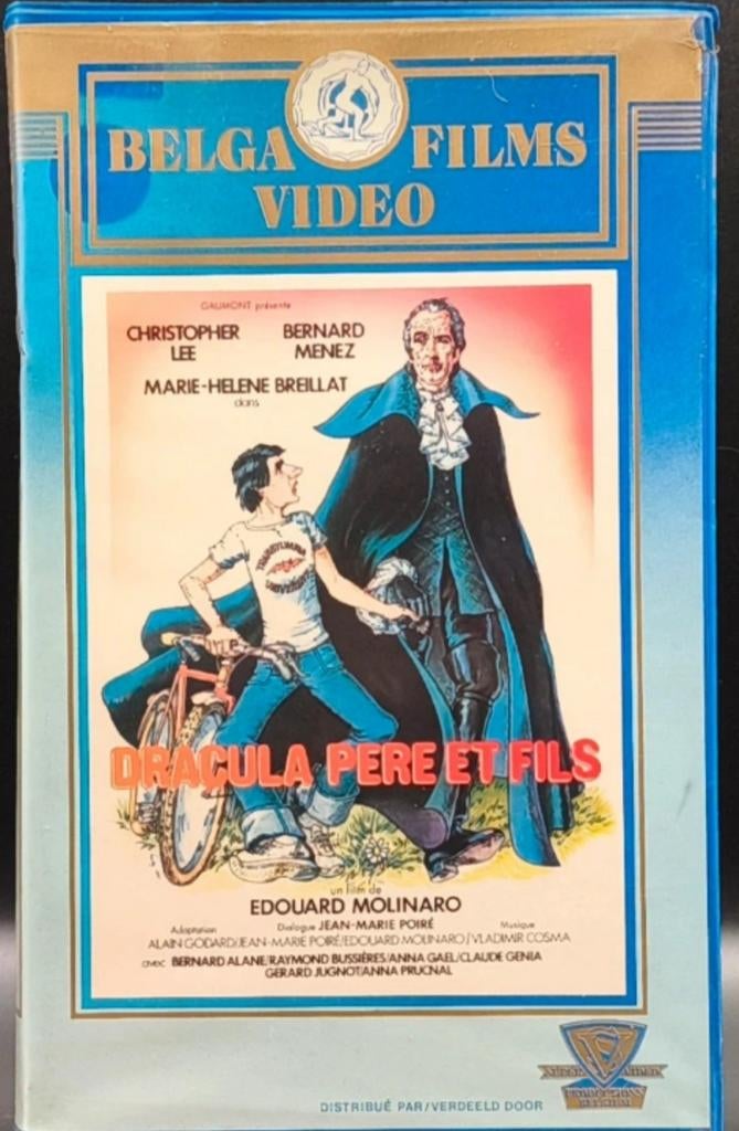 VHS ex-rental (Frans) - Dracula Pere et Fils, Vanaf 16 jaar, Ophalen of Verzenden, Zo goed als nieuw, Horror