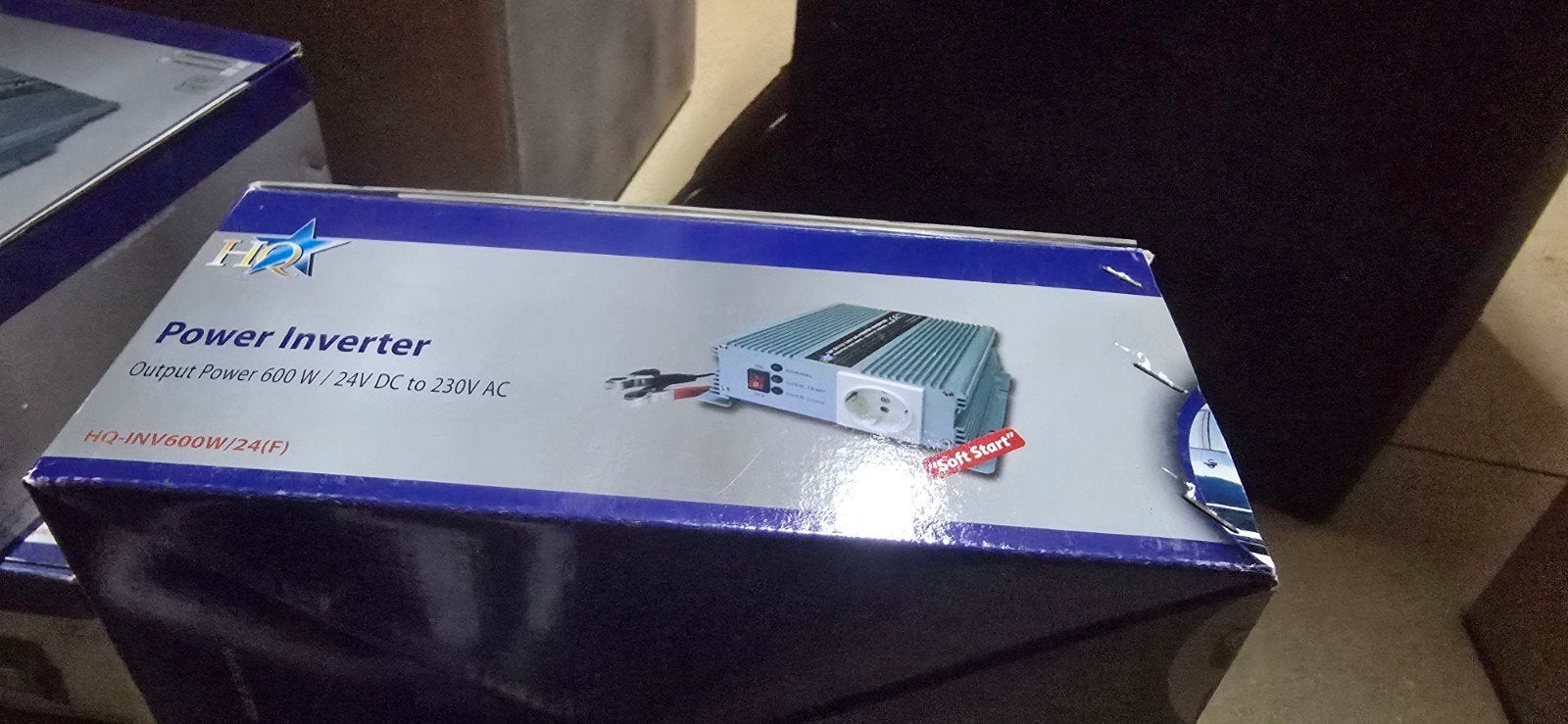 HQ Power Inverter 600W/24V DC naar 230V AC, Ophalen of Verzenden, Nieuw