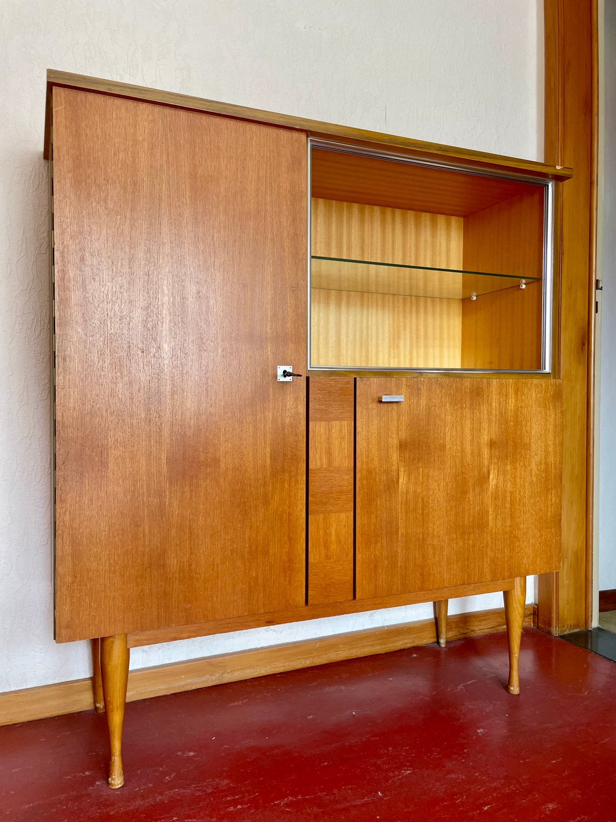Vintage highboard, Ophalen, Gebruikt, 50 tot 100 cm, Minder dan 100 cm