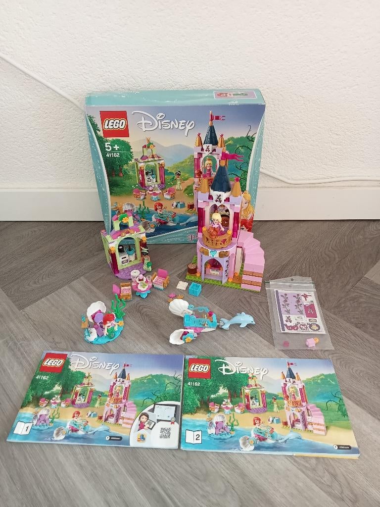 Lego Disney Princess 41162 Ariel, Aurora, and Tiana's Royal, Ophalen of Verzenden, Zo goed als nieuw, Complete set, Lego