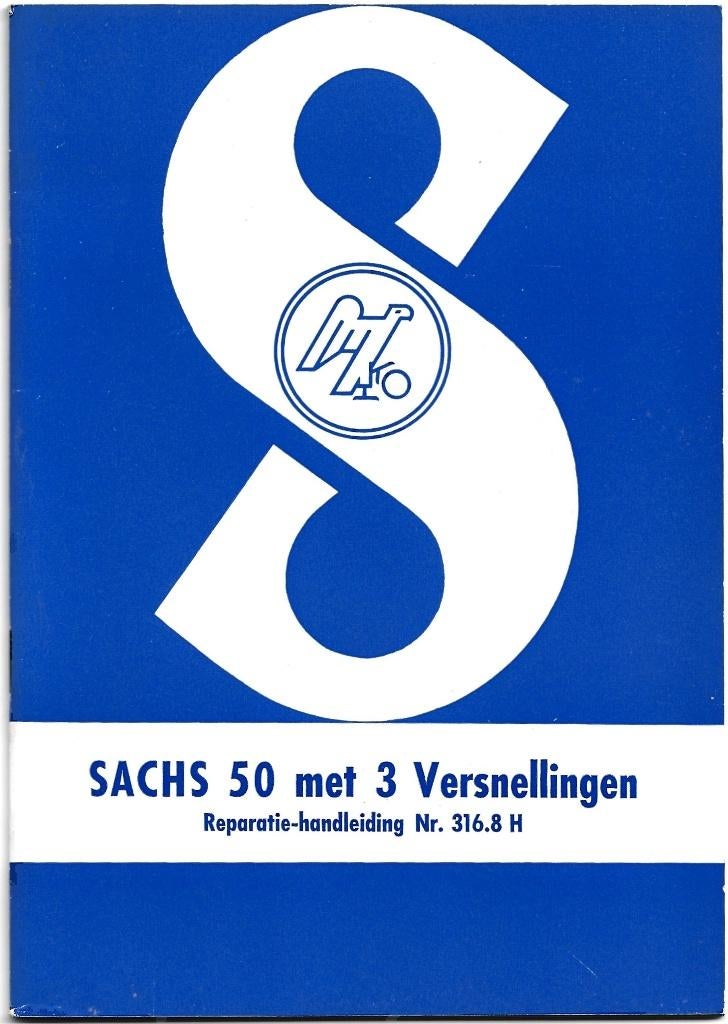 Sachs 50 Reparatie handleiding (2896z) bromfiets, Fietsen en Brommers, Ophalen of Verzenden, Zo goed als nieuw