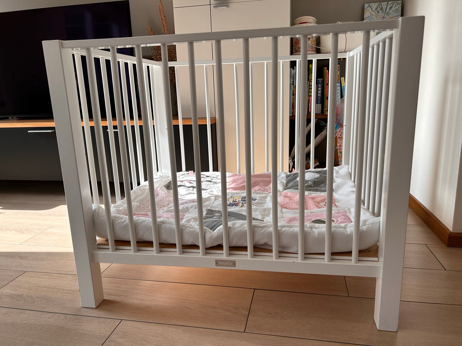 Bopita Box Wit met Boxkleed - Zo goed als nieuw, Kinderen en Baby's, Boxen, Ophalen, Zo goed als nieuw, Vierkant, Boxkleed