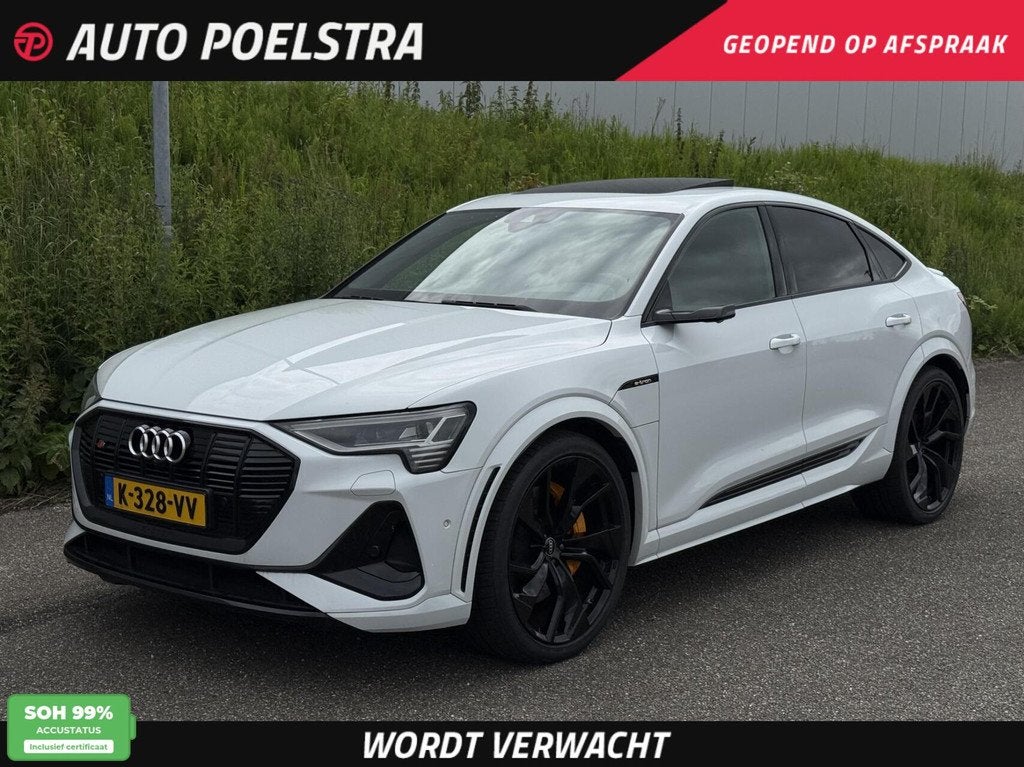 Audi e-tron Sportback S quattro 95 kWh 503 PK | SOH 99% | Pa, Automaat, 368 km, Gebruikt, Zwart