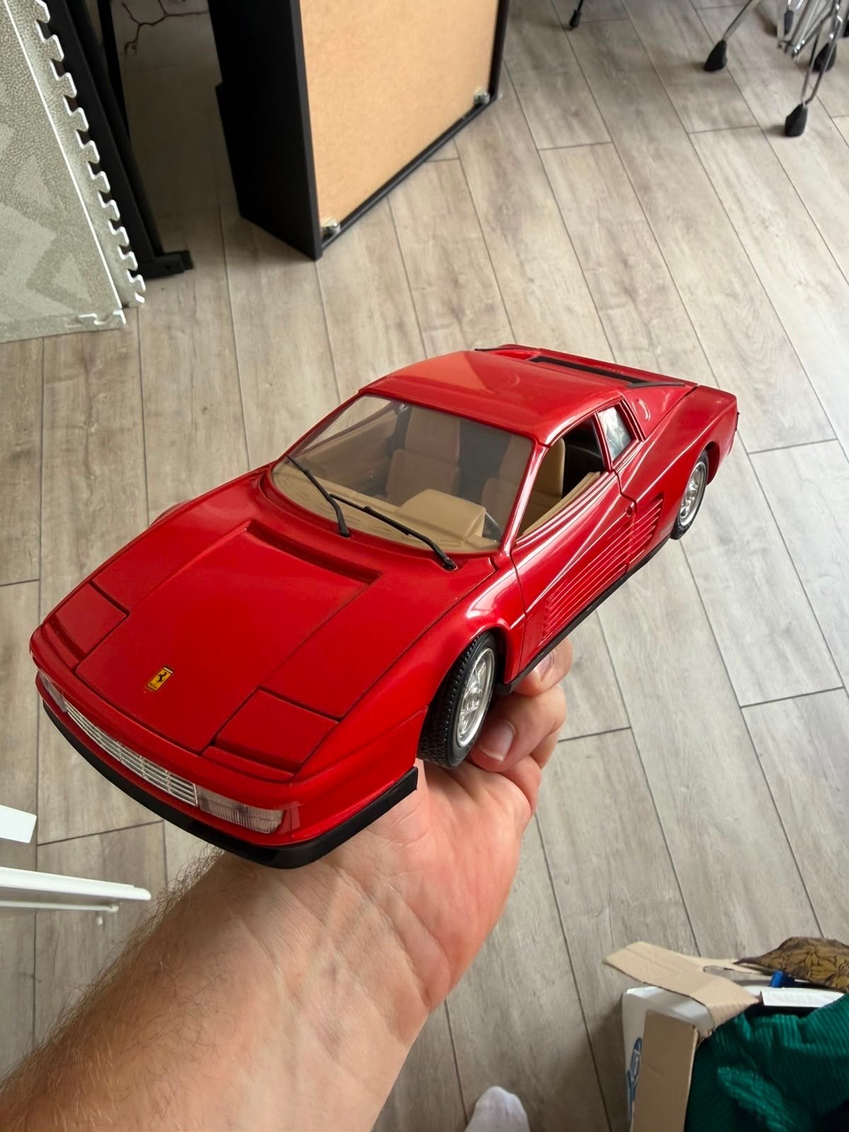Rode Ferrari Testarossa modelauto, Ophalen, Zo goed als nieuw, Auto, Overige merken