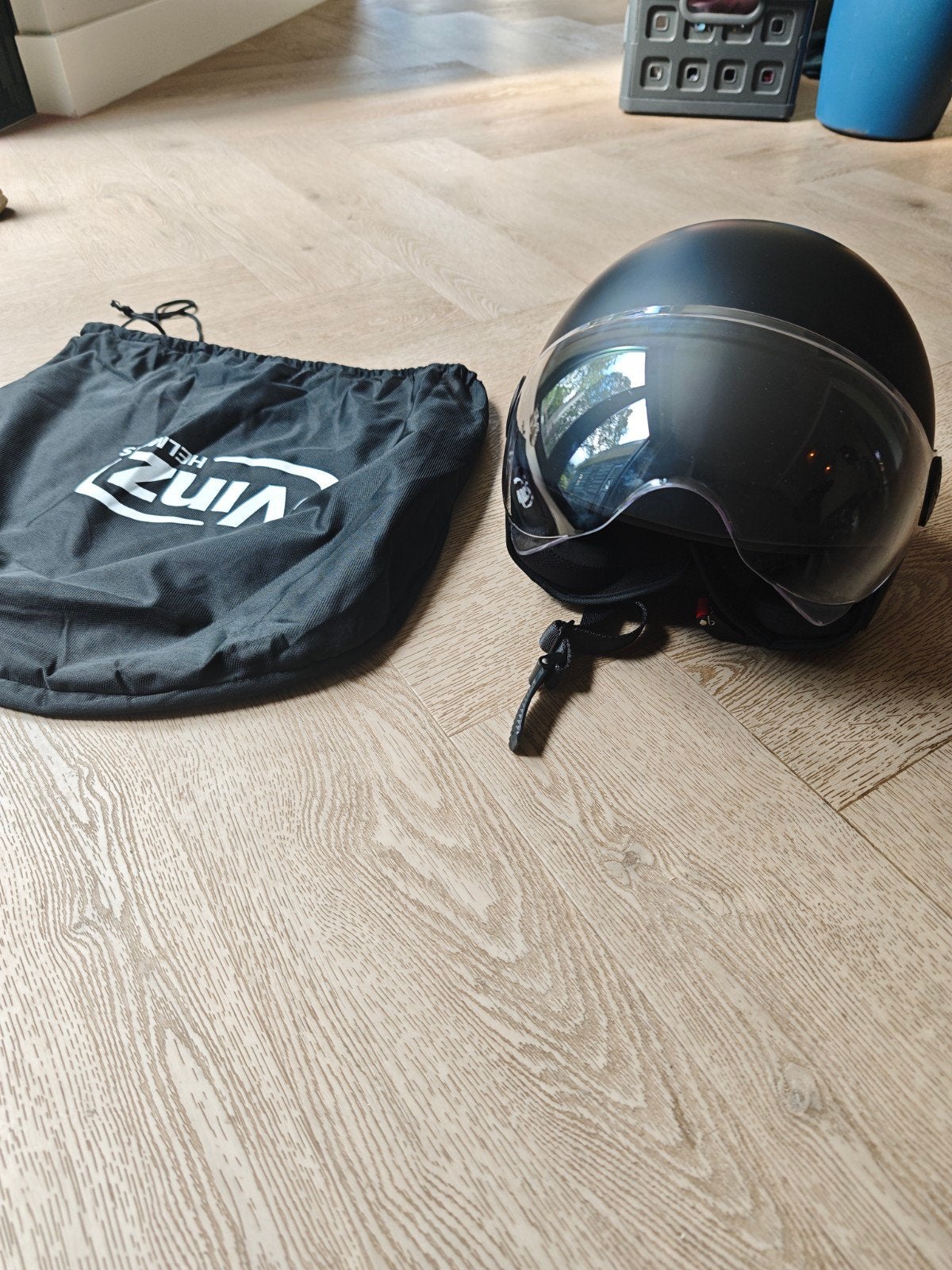 Retro motor helm (nieuw) maat 61, Fietsen en Brommers, Brommerhelmen, Ophalen of Verzenden, Nieuw, Large