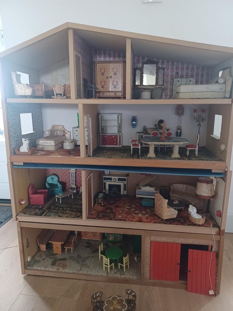 Vintage Lundby poppenhuis uit de jaren 70, Ophalen, Gebruikt, Poppenhuis