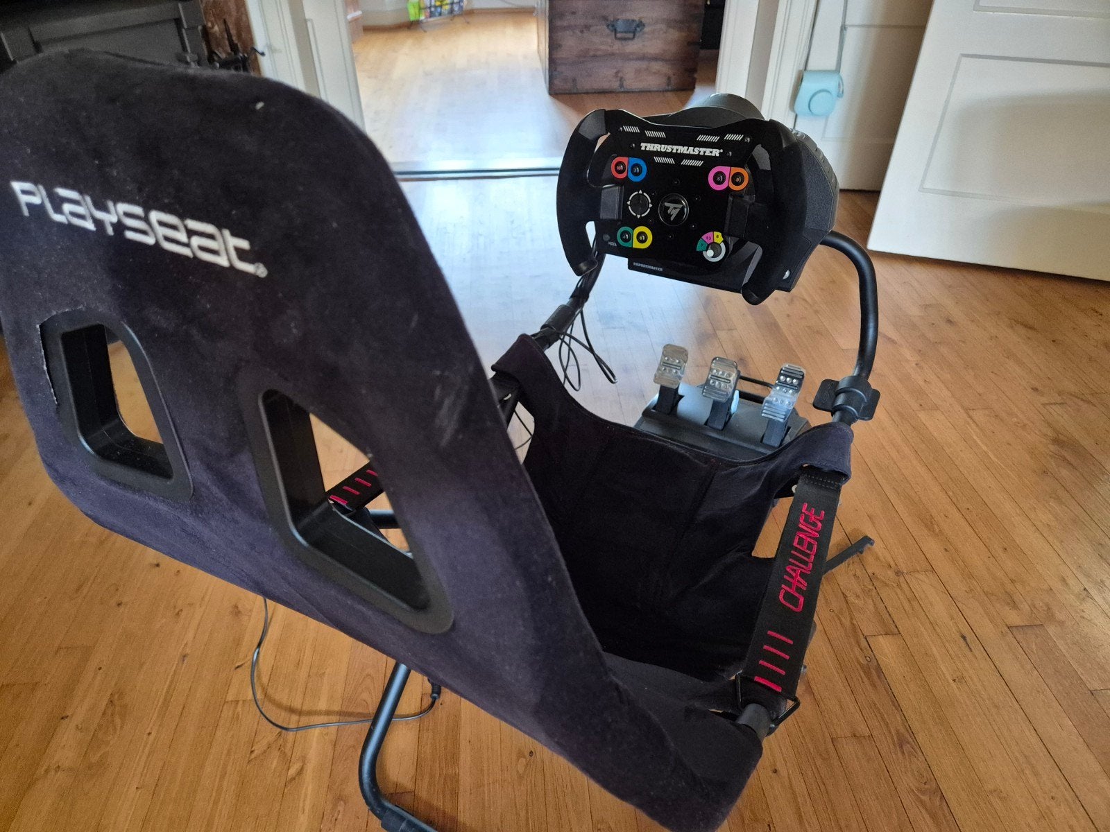 Playseat Challenge, Thrustmaster servobase, TM Open wheel, e, Spelcomputers en Games, Ophalen, Zo goed als nieuw, Stuurtje of Sportattribuut