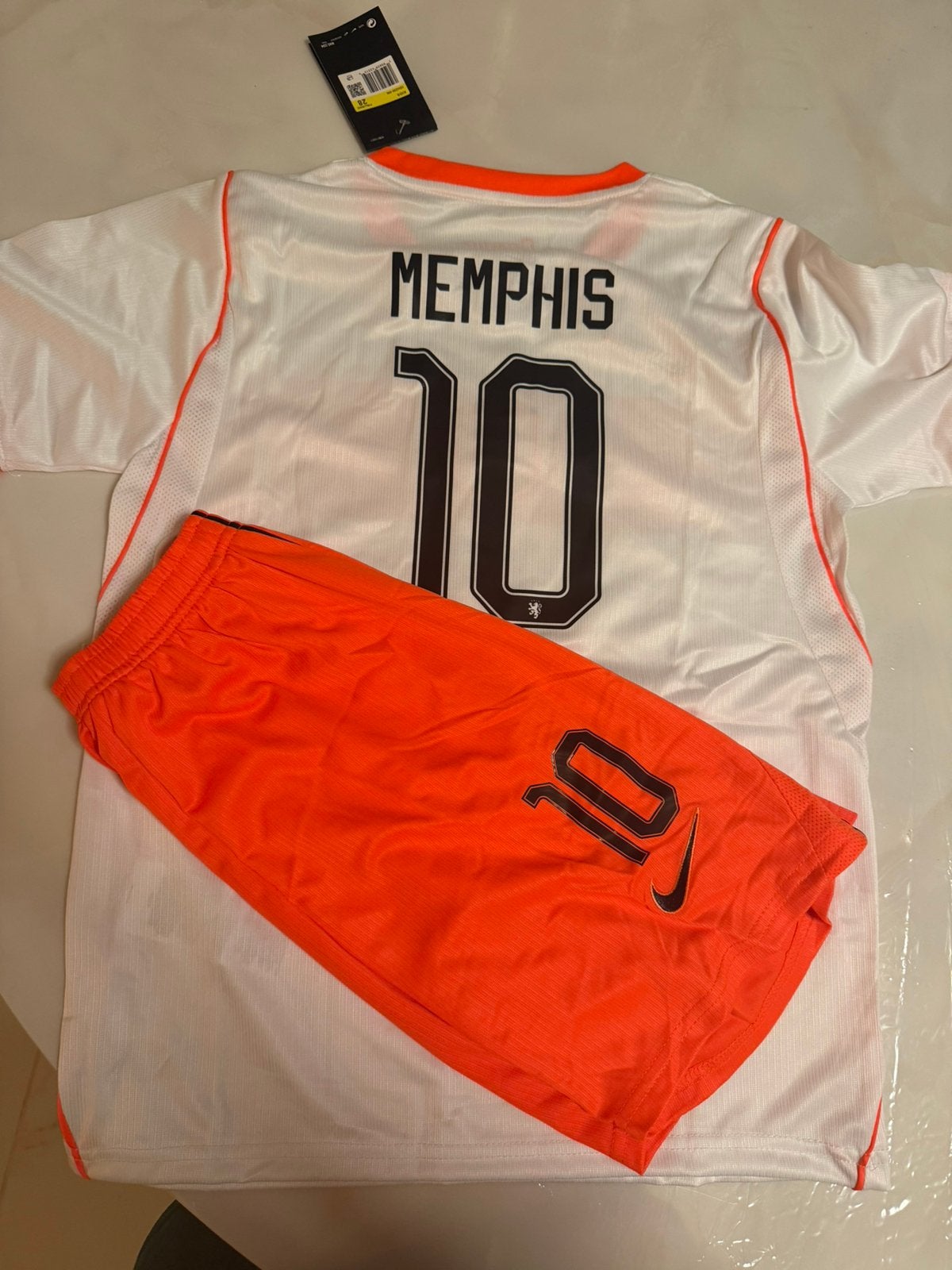 Nederlands Elftal Uitshirt Set 2026/2028 Memphis #10, Ophalen of Verzenden, Zo goed als nieuw, Kleding