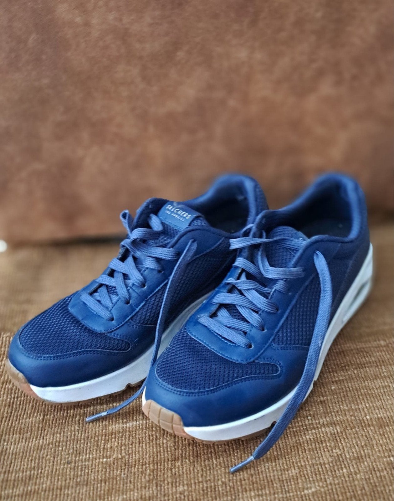 Skechers Memory Foam Air-Cooled Sneakers Blauw Maat 42, Skechers, Blauw, Ophalen of Verzenden, Sneakers of Gympen