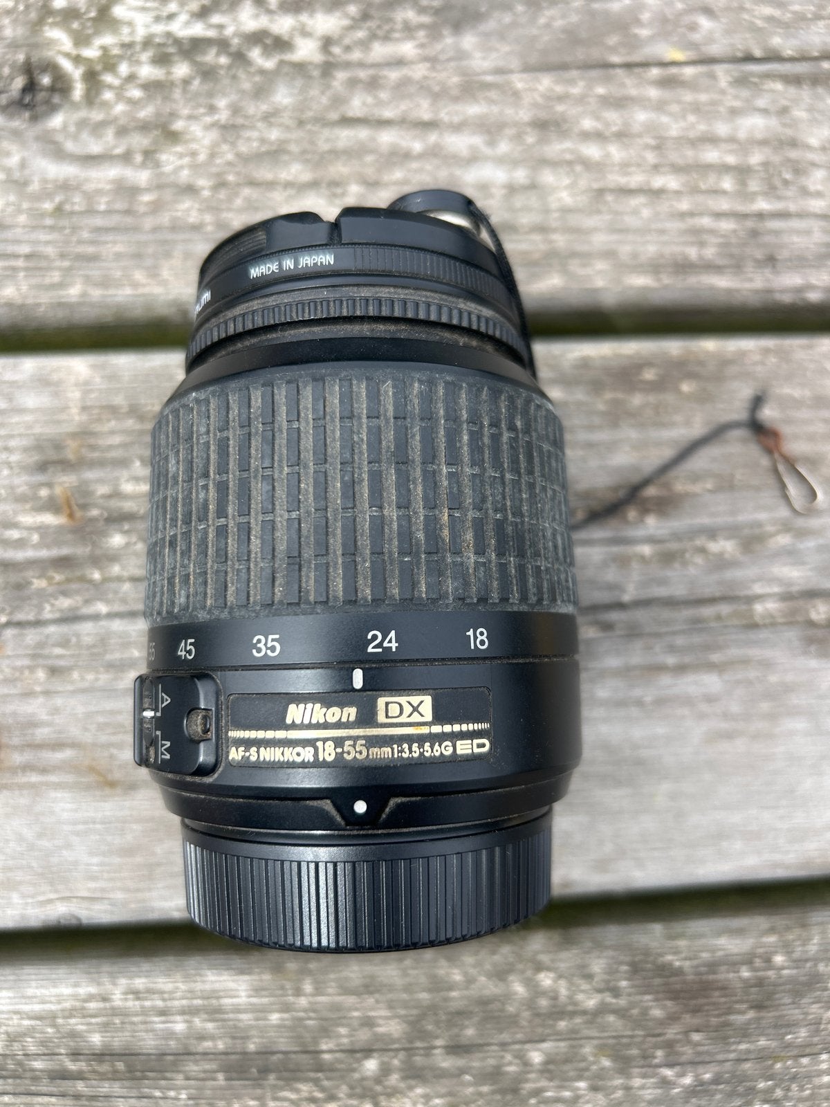 Nikon DX AF-S Nikkor 18-55mm f/3.5-5.6G ED lens, Ophalen, Gebruikt, Autofocus, Nikon