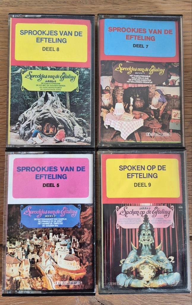 4 Efteling cassettebandjes, Verzamelen, Ophalen of Verzenden, Gebruikt, Overige typen