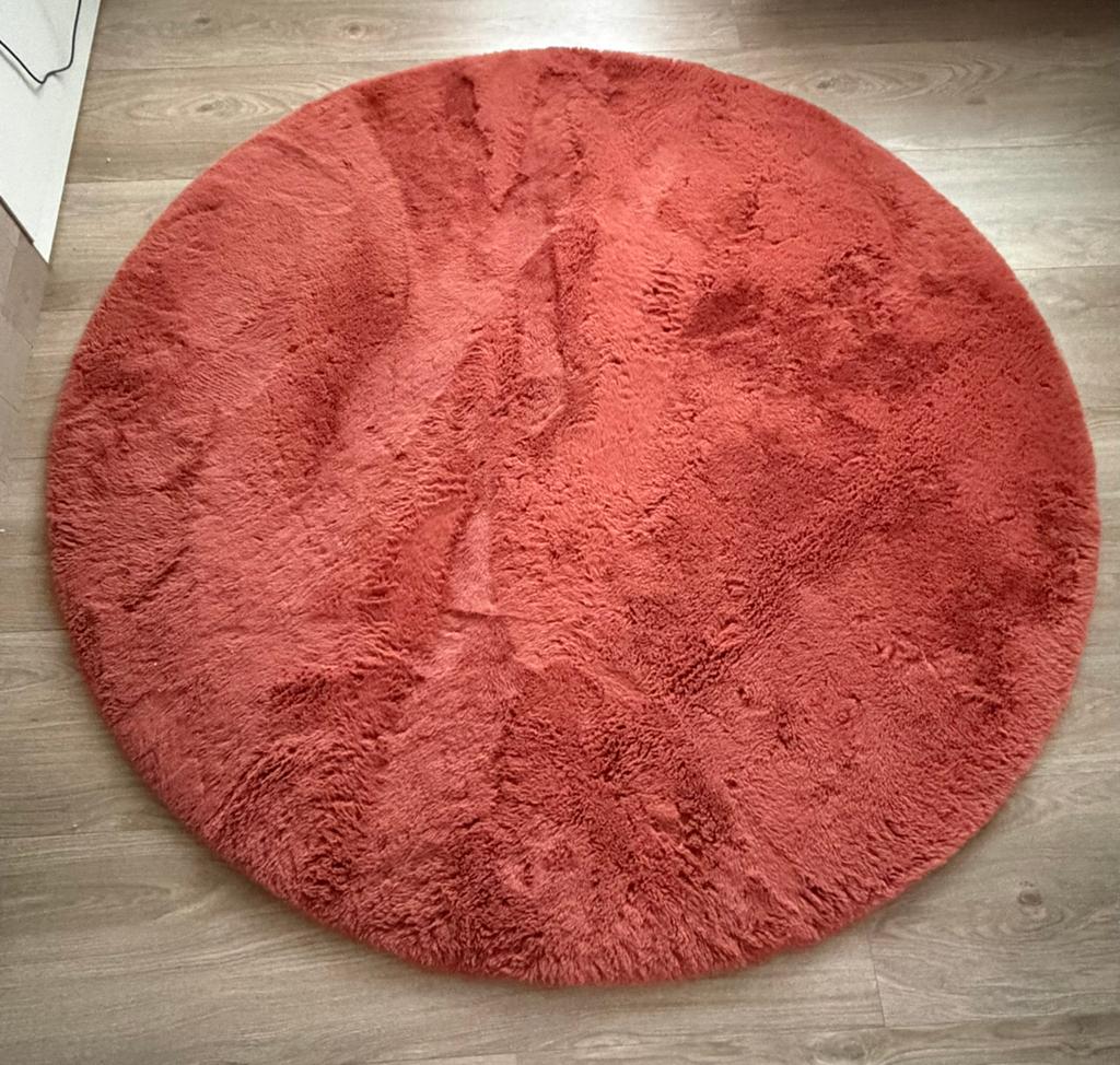 Rond vloerkleed, Ophalen, 150 tot 200 cm, Rond, Zo goed als nieuw