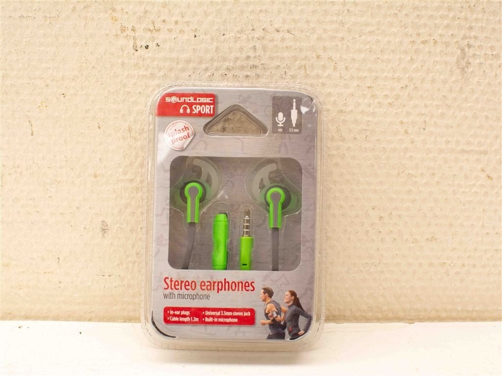 Soundlogic stereo koptelefoon met microfoon 38473, Ophalen of Verzenden, Gebruikt, Overige merken