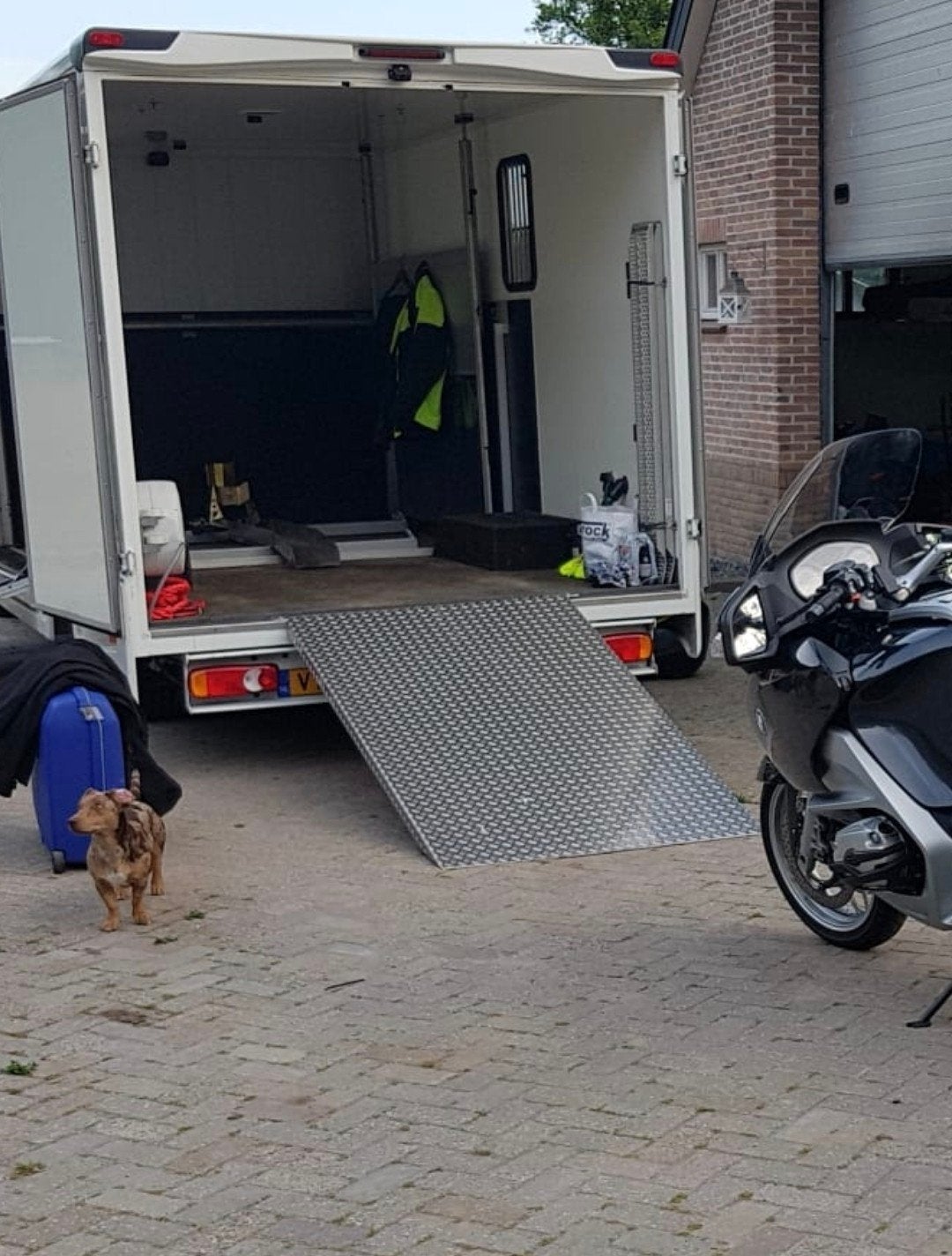 Oprijplaat voor machine of motor, Ophalen, Zo goed als nieuw