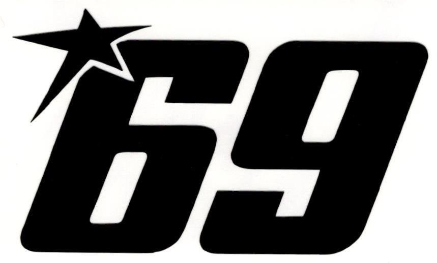 Nicky Hayden 69 MotoGP sticker #2, Verzenden