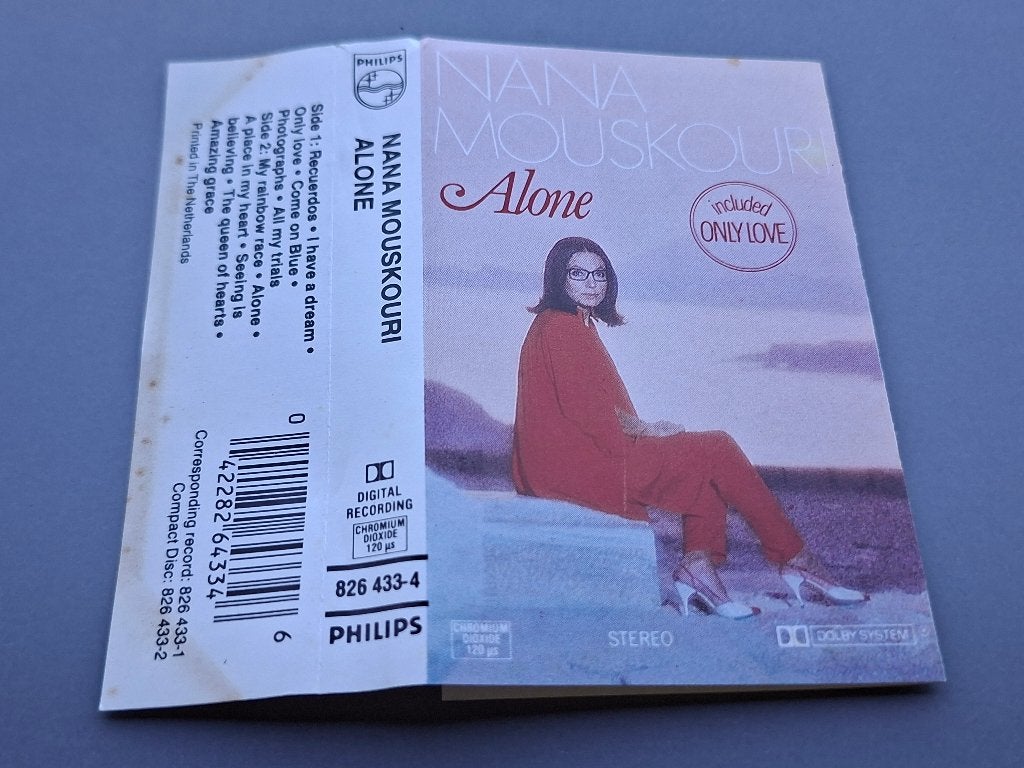 NANA MOUSKOURI - ALONE (MC), Cd's en Dvd's, Gebruikt, 1 bandje, Ophalen of Verzenden, Origineel
