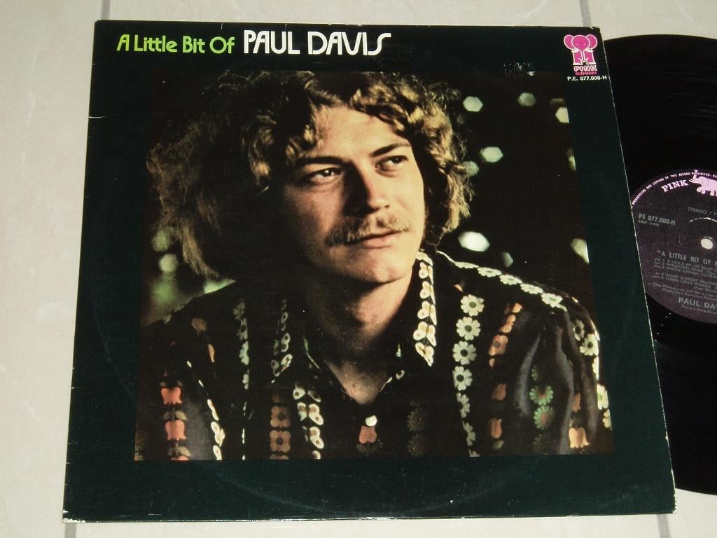 LP Paul Davis - A little bit of Paul Davis , Pink Elephant, Cd's en Dvd's, Vinyl | Pop, Verzenden, Gebruikt, 12 inch