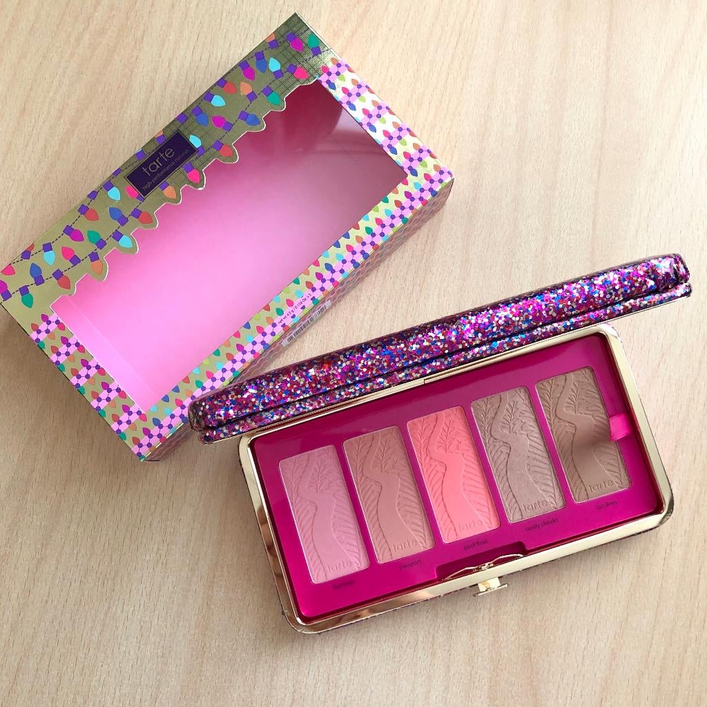 Tarte life of the party clay blush palette & clutch, Overige kleuren, Gehele gezicht, Nieuw, Ophalen of Verzenden