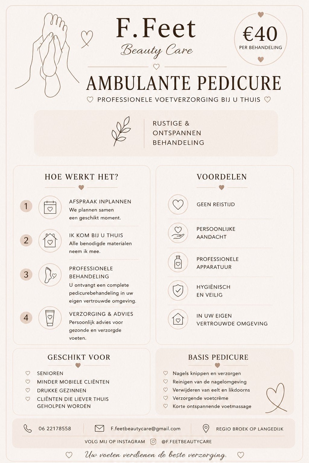 Ambulant pedicure, Overige niveaus, Starter, Overige vormen