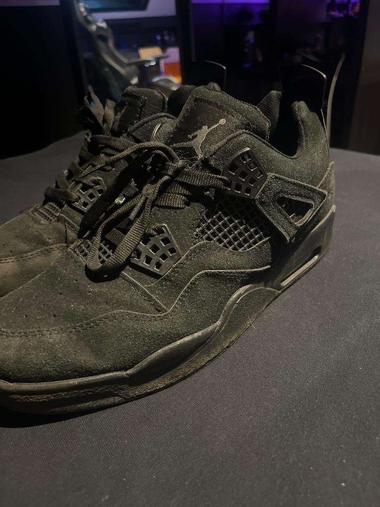 Jordan 4 Retro Black Cat - Maat 42, Kleding | Heren, Schoenen, Ophalen of Verzenden, Gedragen, Zwart, Sneakers of Gympen