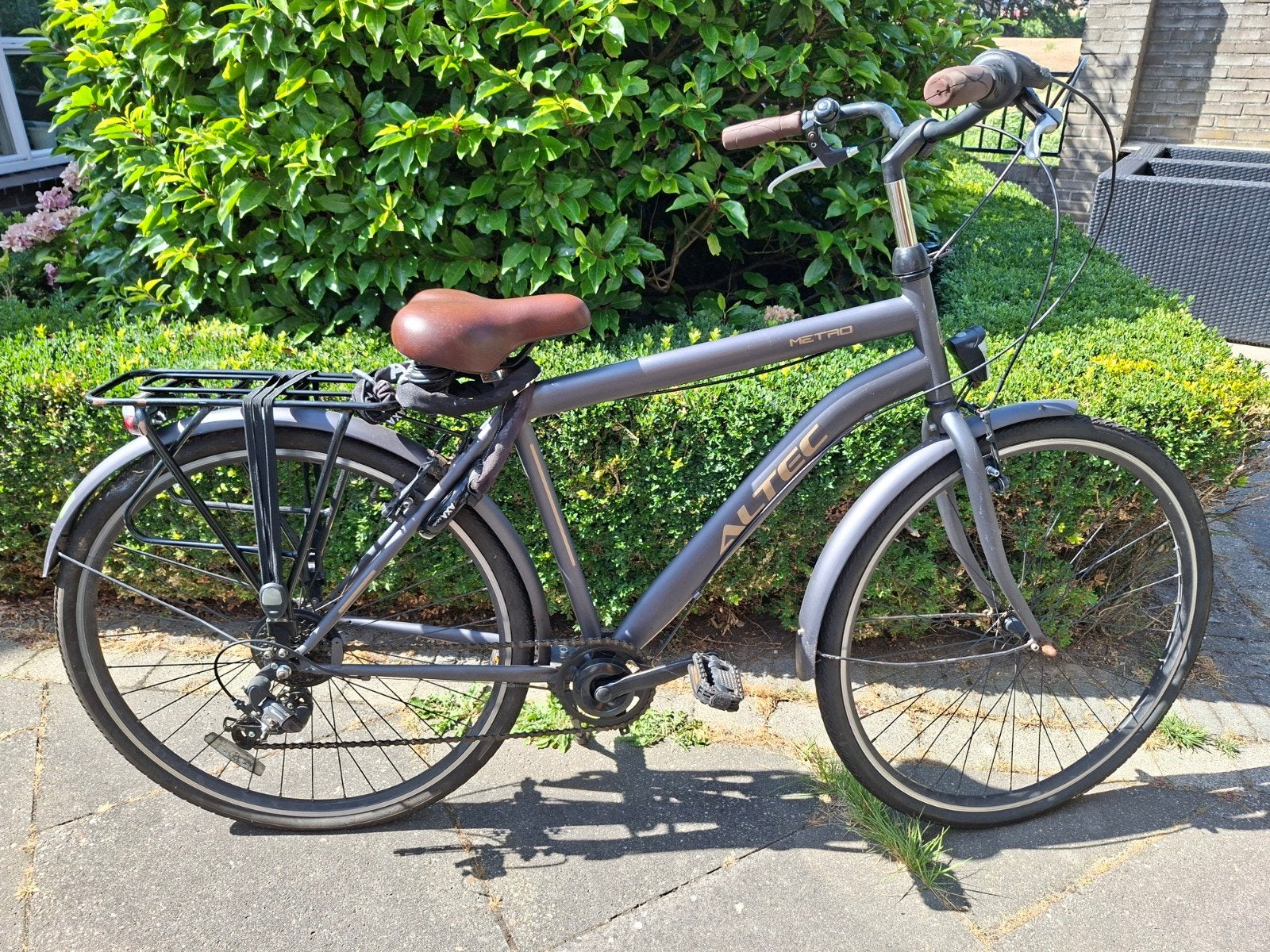 grijze altec heren fiets, banden 28 inch, Ophalen, Overige merken, Versnellingen