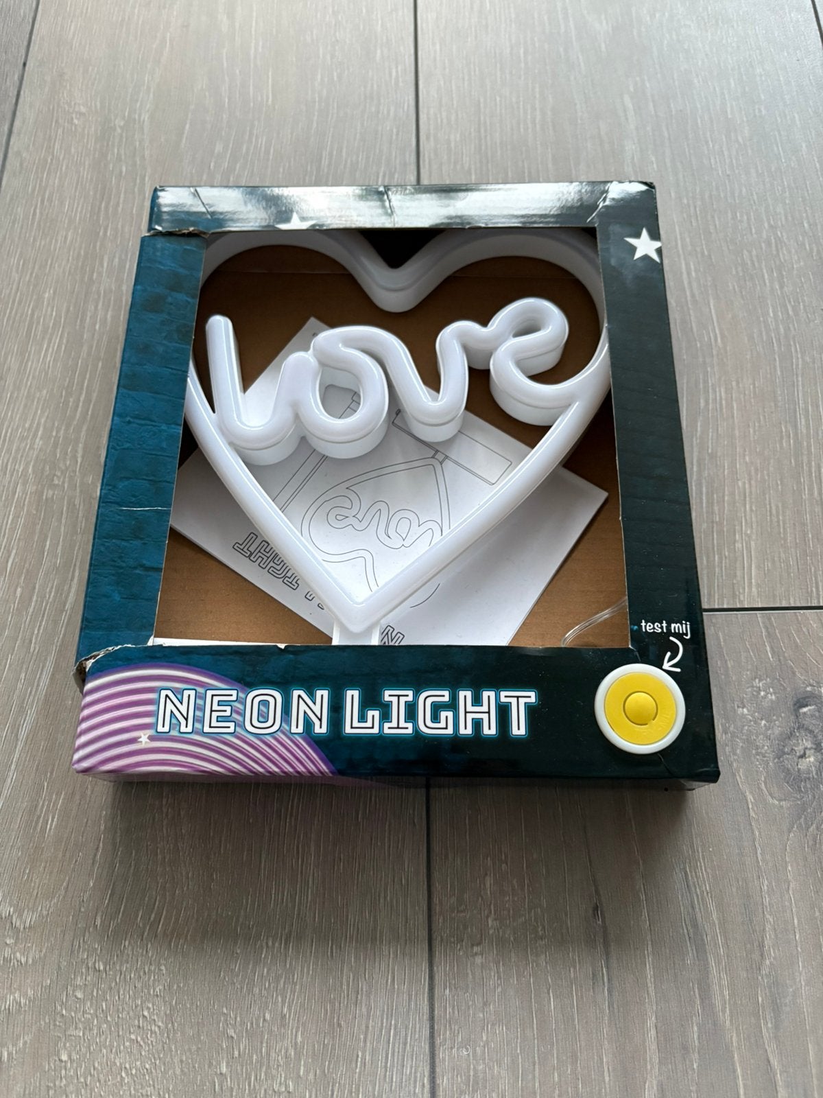 Love lamp met neon licht, Ophalen, Nieuw