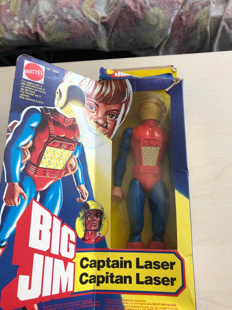 Big Jim Captain Laser Actiefiguur Mattel Vintage, Ophalen of Verzenden, Zo goed als nieuw