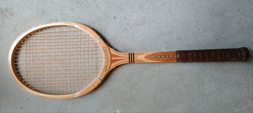 Vintage Dunlop Maxply Internationale tennisracket, Sport en Fitness, Tennis, Ophalen of Verzenden, Gebruikt, Racket, Dunlop
