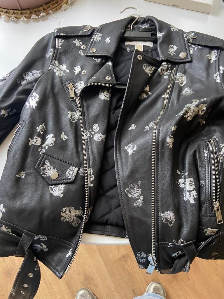 Michael Kors lamsleren designer jas S, Ophalen of Verzenden, Nieuw, Maat 36 (S), Zwart