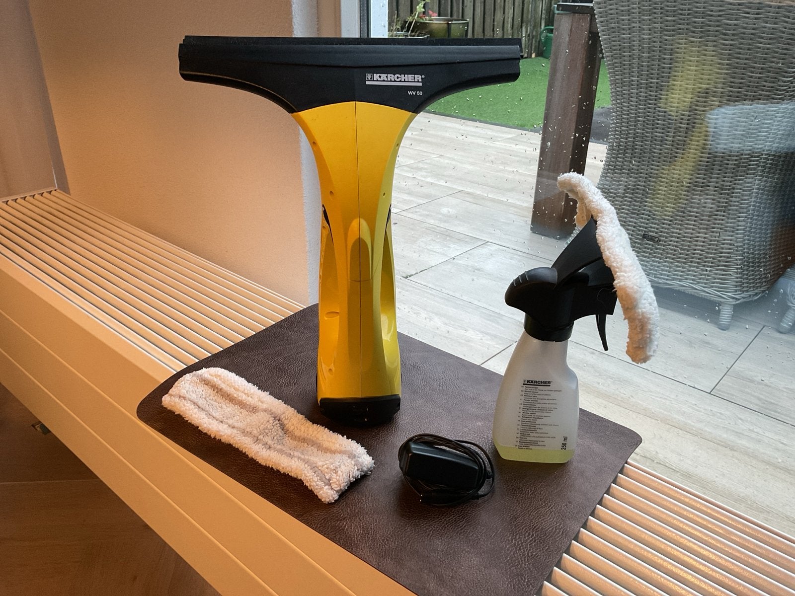 Kärcher WV 50 Plus Raamwisser Set - Zo goed als nieuw, Ophalen of Verzenden, Raamwisser of Trekker