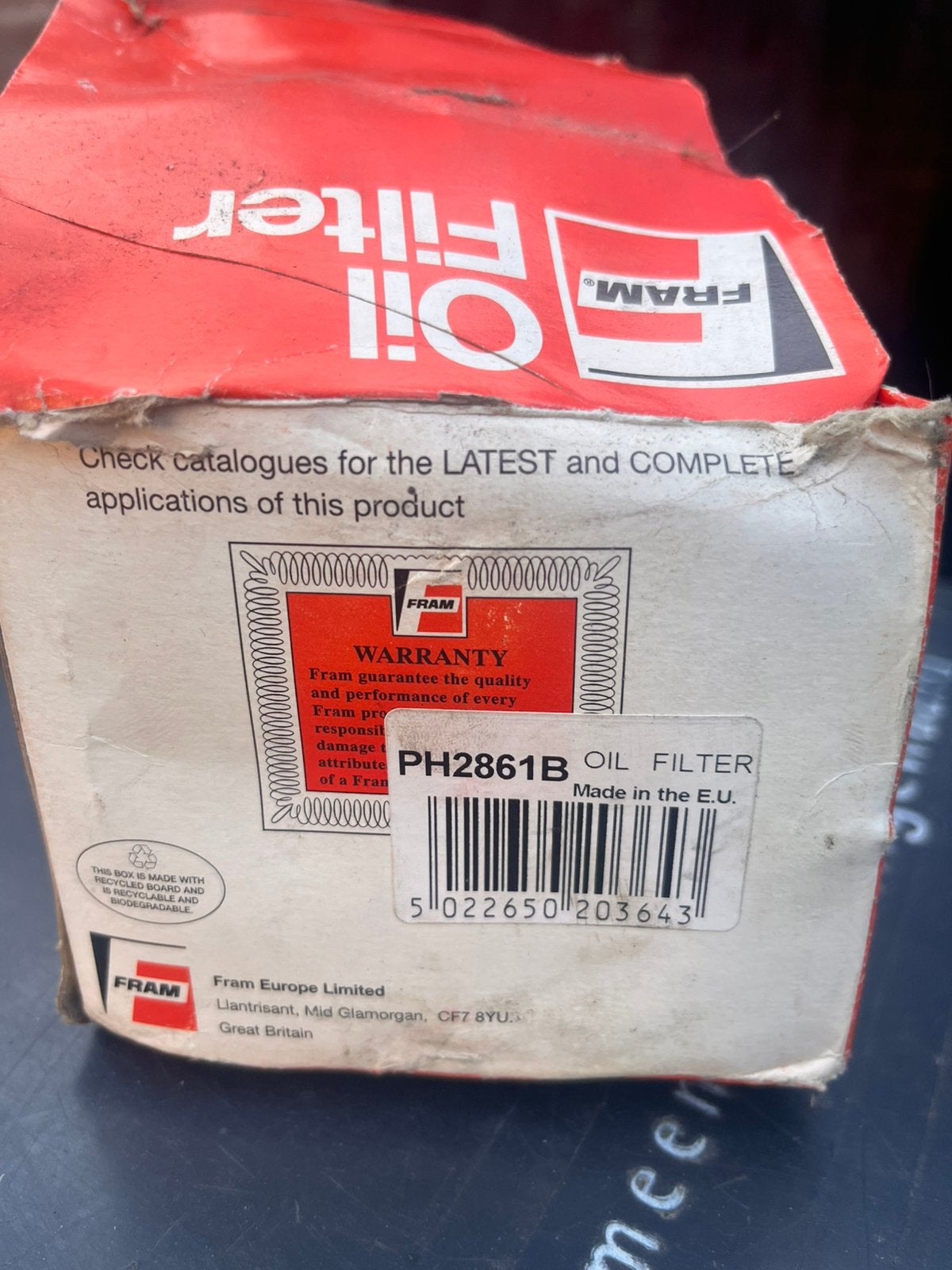 Olie filter PH2861B volvo opel peugeot Jeep toyota, Ophalen, Opel
